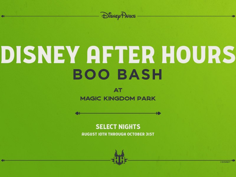 Disney After Hours Boo Bash to Replace Mickey’s Not So Scary Halloween Party this fall