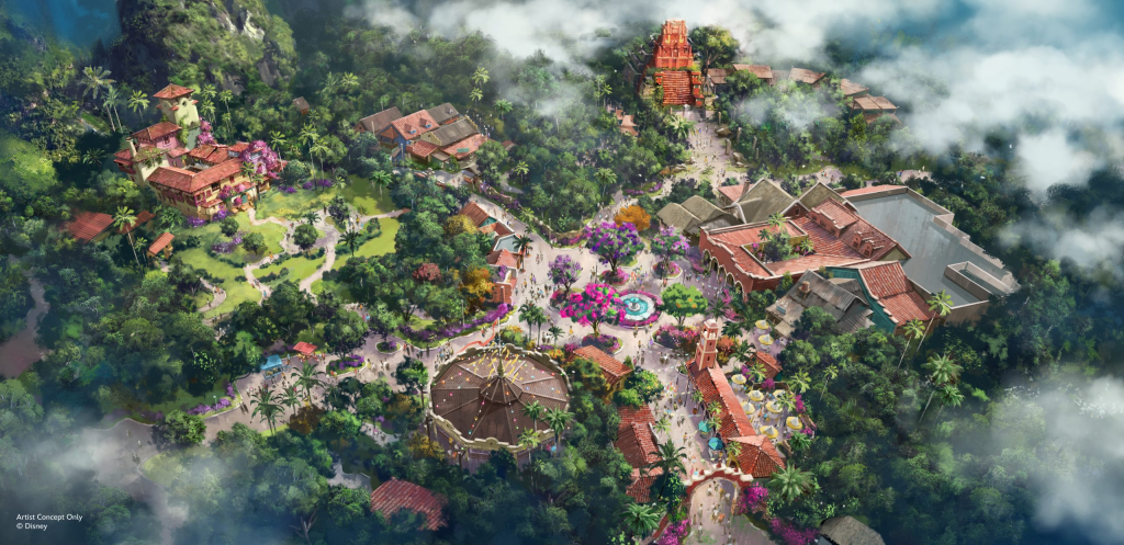 Tropical Americas overview aerial concept art